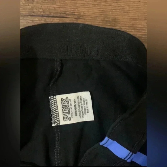 PINK Victoria's Secret Blue and Black Hoodie - Picture 9 of 9